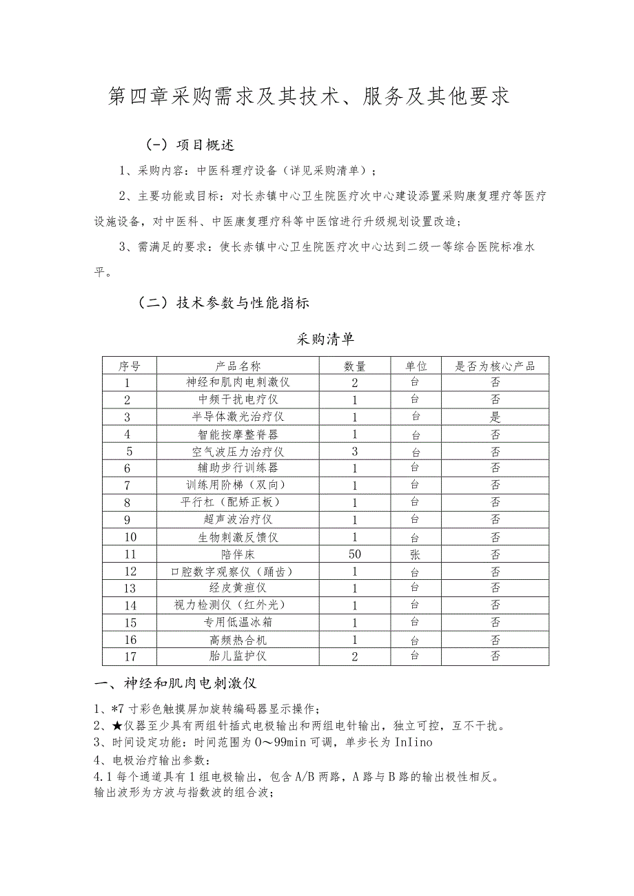 第四章采购需求及其技术、服务及其他要求_第1页