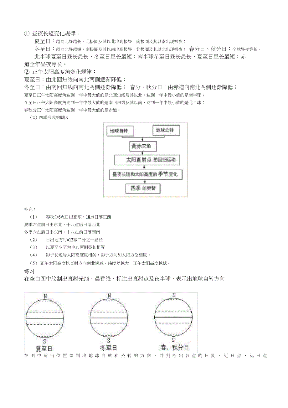 (完整版)高中地理必修一知识点总结完整版_第4页