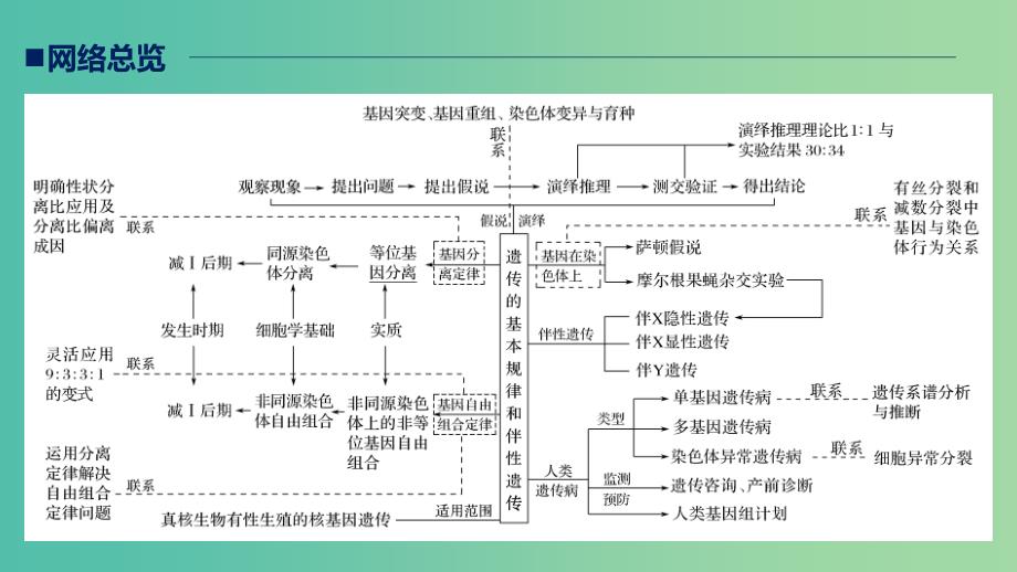 江苏专用2019高考生物二轮复习专题五基因的传递规律构建知识网络补遗教材遗漏课件.ppt_第3页