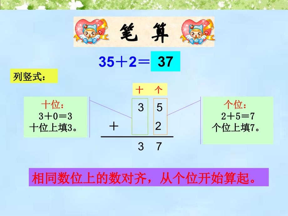 新人教版二年级上册100以内的加法(不进位加法)PPT_第4页