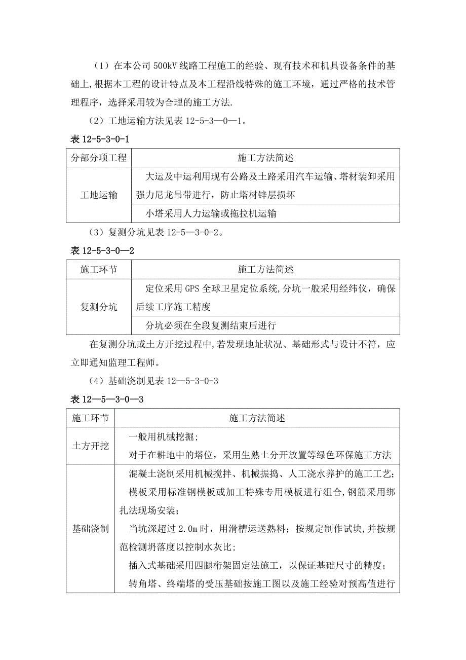 【整理版施工方案】输电线路施工方案_第5页