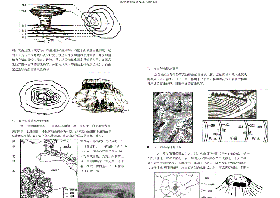 典型地貌等高线地形图判读.docx_第2页