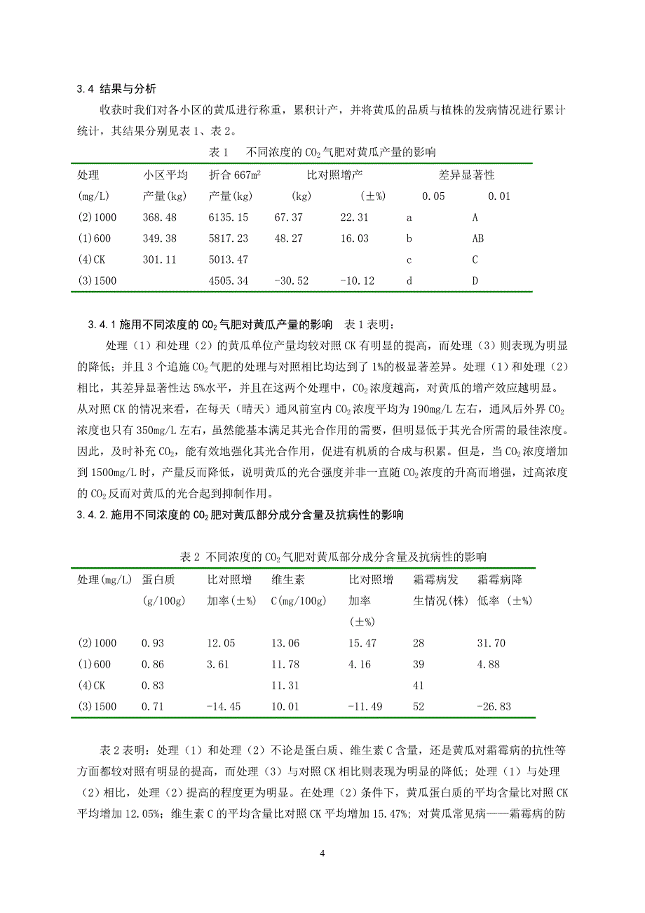 毕业论文冬暖棚黄瓜栽培及管理及CO2实验_第4页