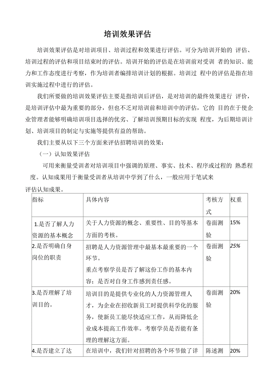 1、培训效果的评估反馈_第1页