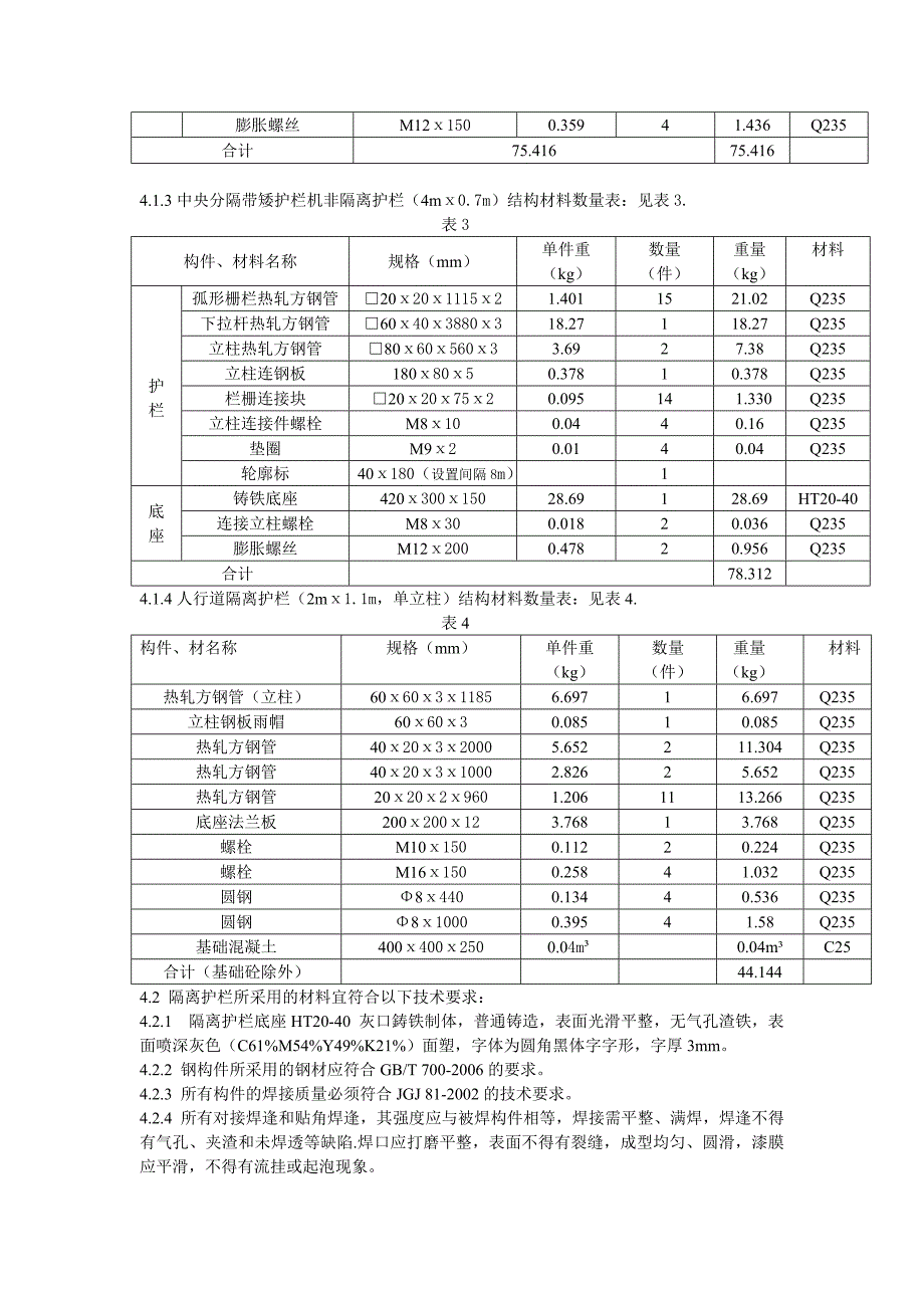 昆明市城市道路交通隔离护栏设置规范_第3页