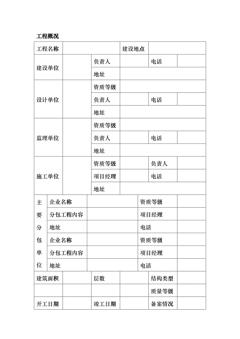 XXXX“椰城杯”(市区)优质样板工程申报表smr_第3页