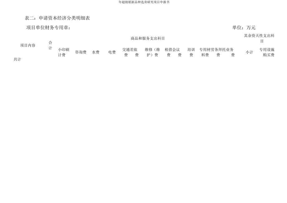 年超级稻新品种选育研究项目申报书.doc_第5页