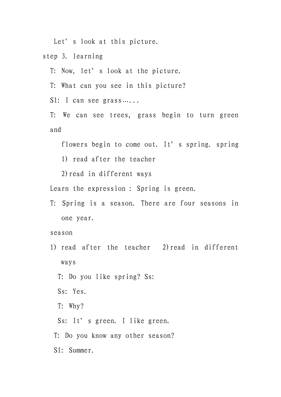 二年级英语教学设计及反思.doc_第3页