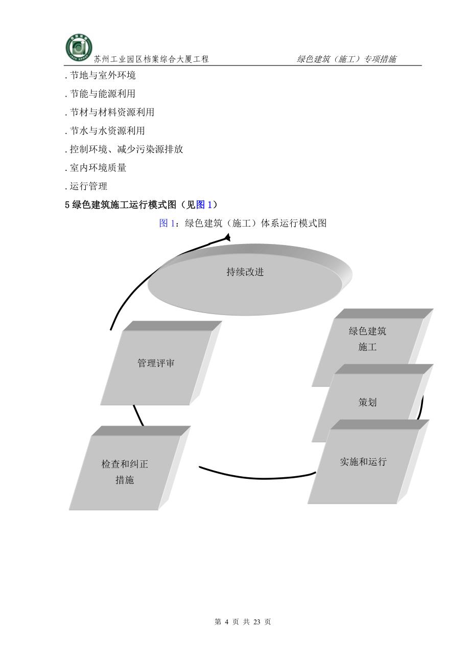 档案管理中心三星级绿色建筑施工方案_第4页