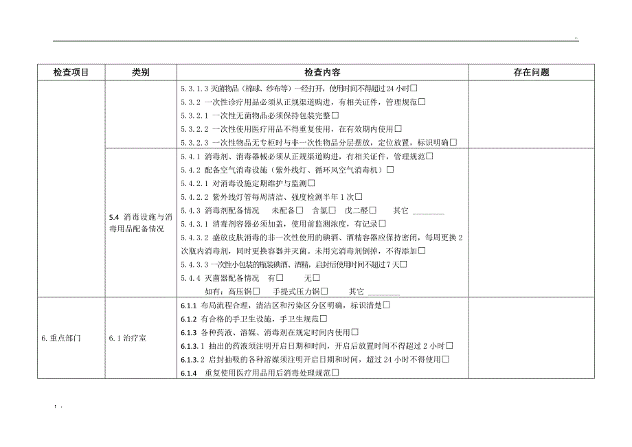 村卫生室感染管理督导检查表_第3页