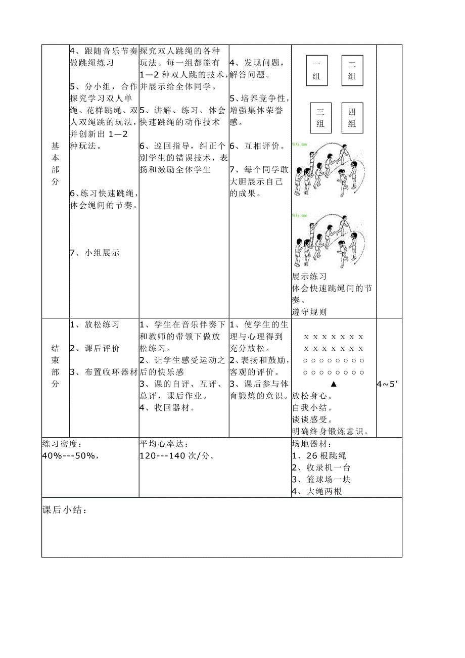 体育课高三年级跳绳教学设计.doc_第2页