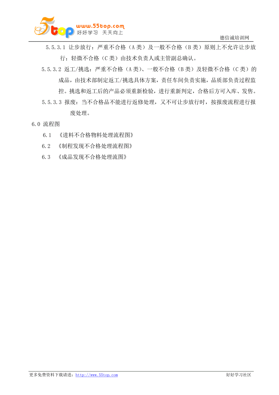 不合格品管理控制流程图_第4页