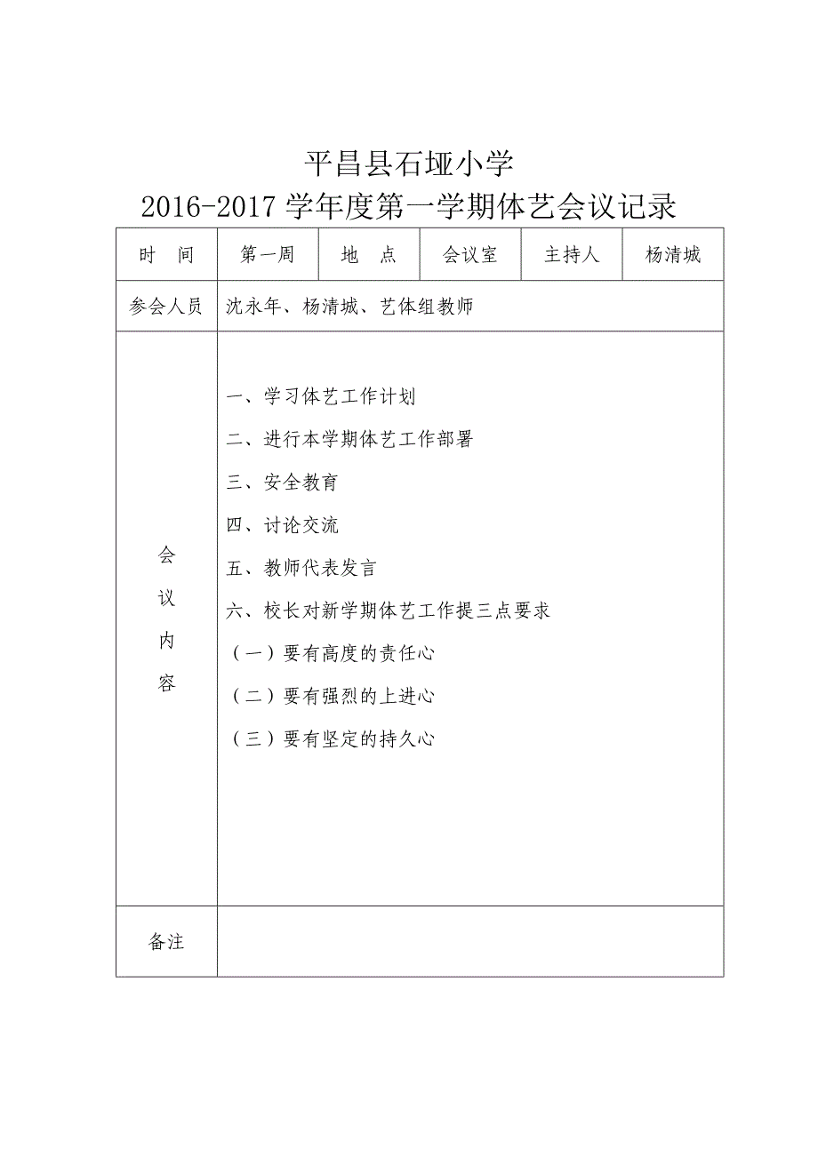 体卫艺工作专题会议记录_第1页