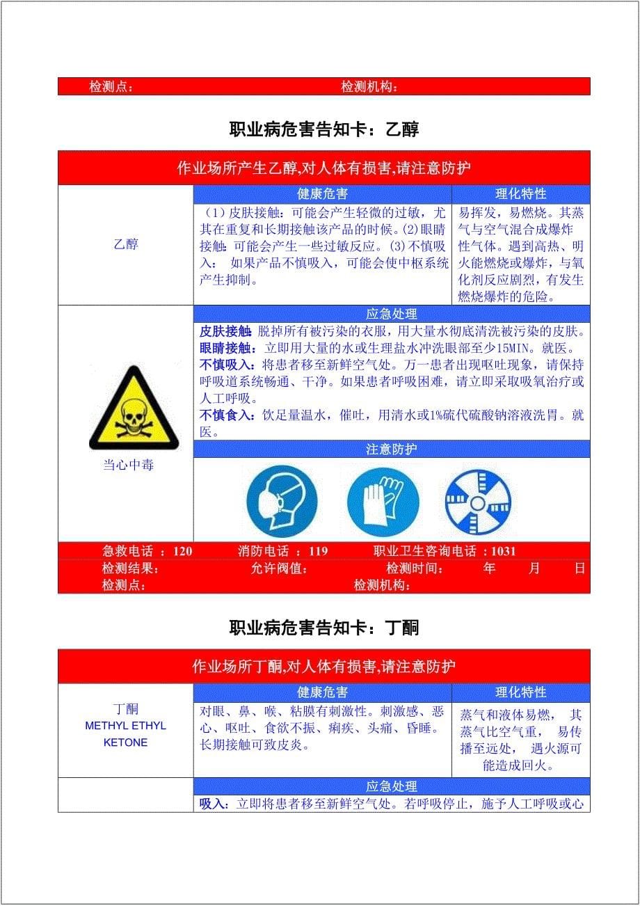 企业职业危害告知卡(汇总)参考模板范本.doc_第5页