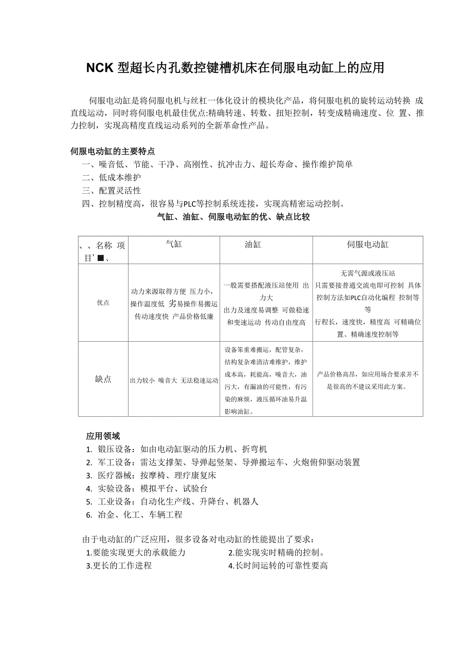 NCK型数控键槽机床在伺服电动缸上的应用(1)_第1页