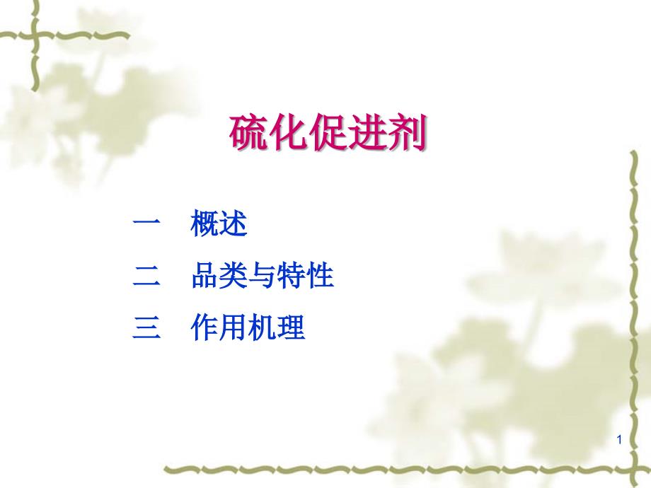 硫化促进剂越PPT课件_第1页