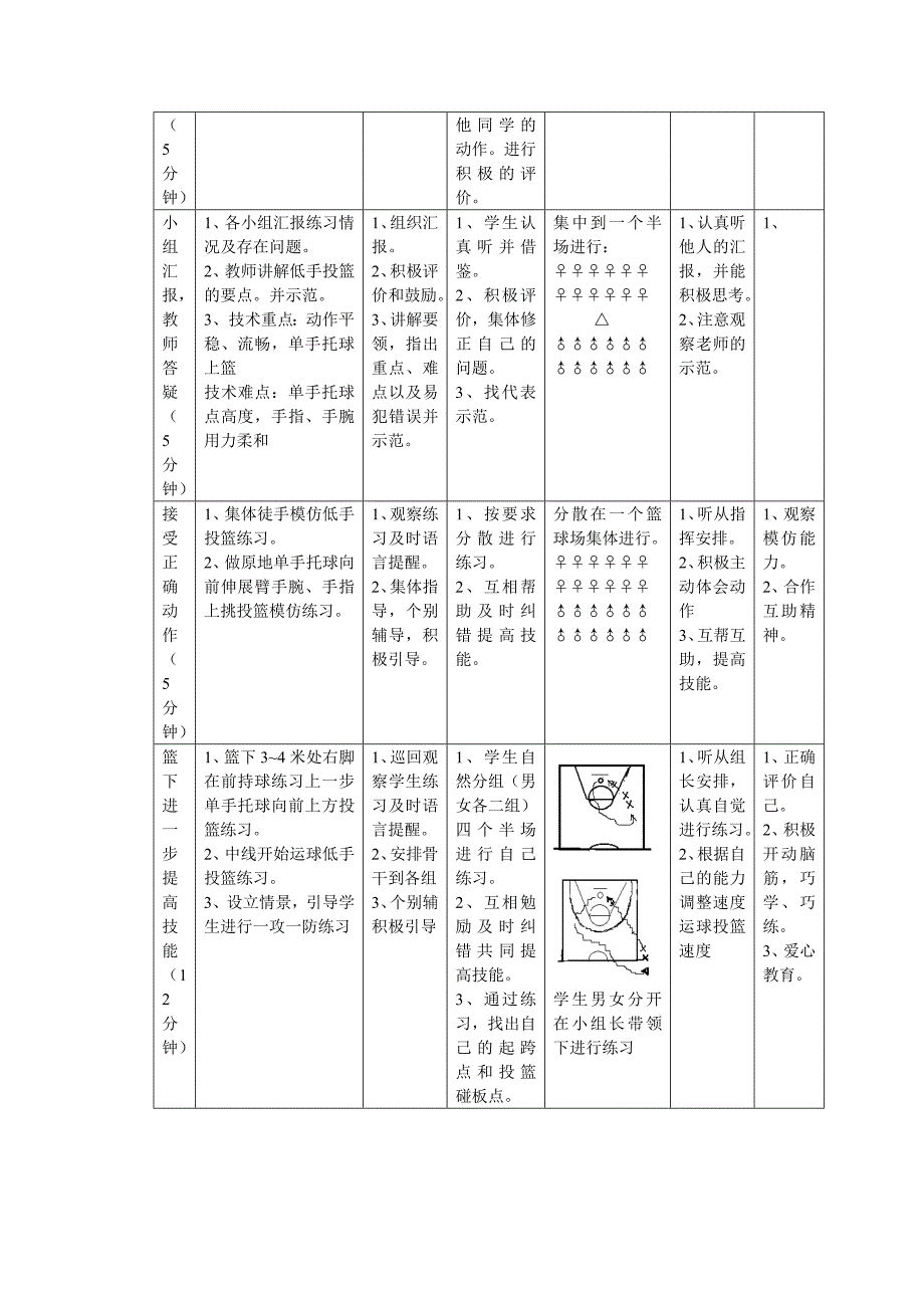 篮球运球低手上篮教学设计.doc_第3页