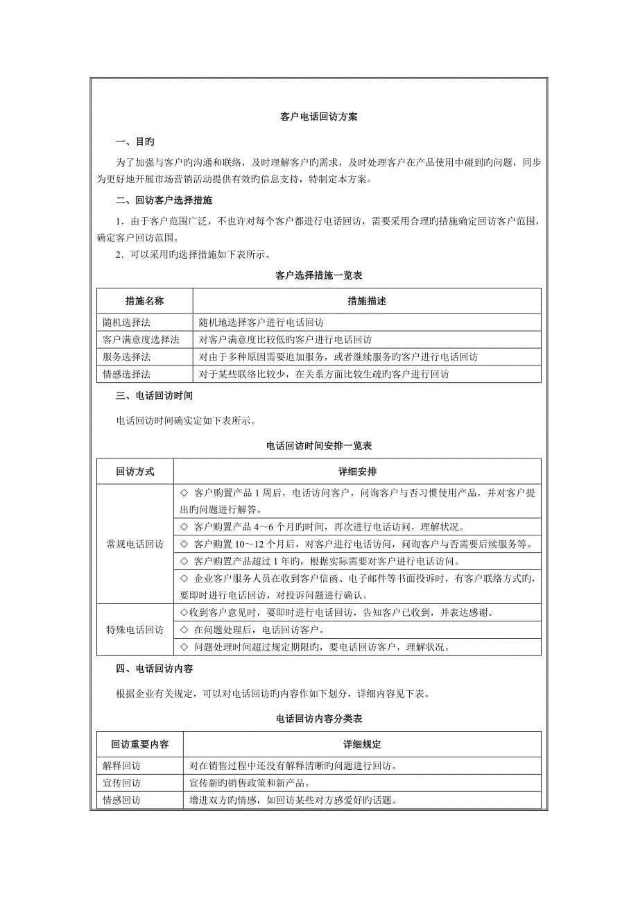 客户关系维护与执行方案_第5页