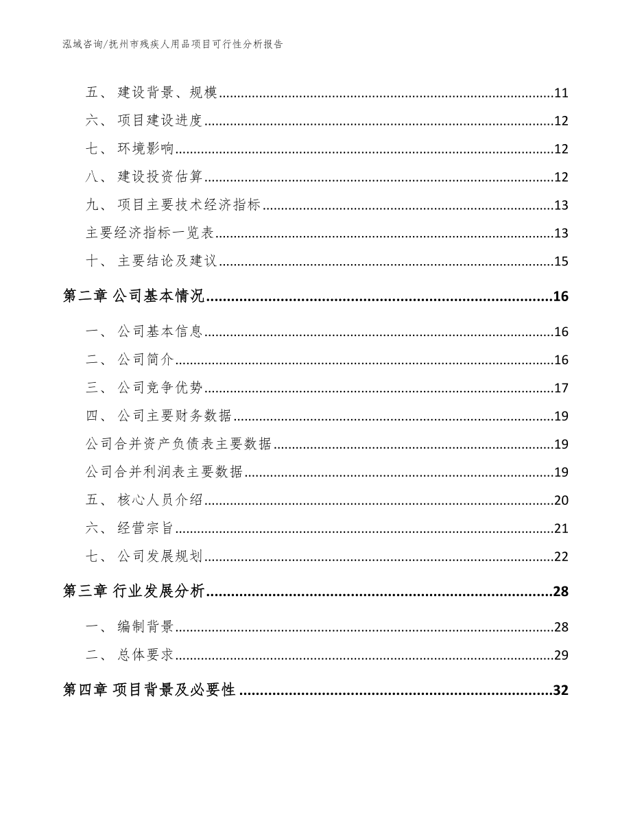 抚州市残疾人用品项目可行性分析报告【范文参考】_第3页