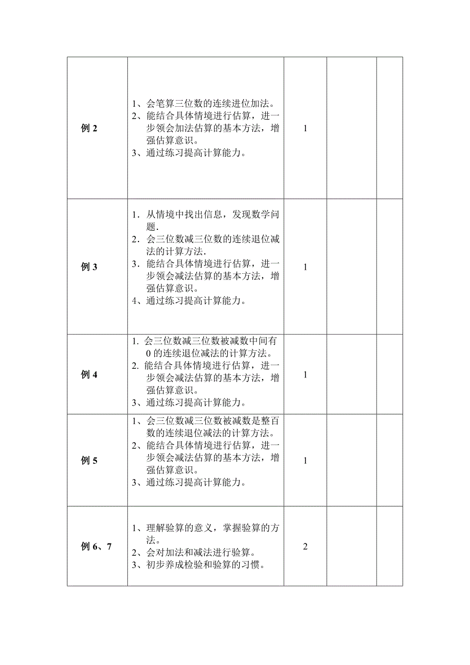 人教新课标三年级数学《万以内的加法和减法》教学设计之一_第3页