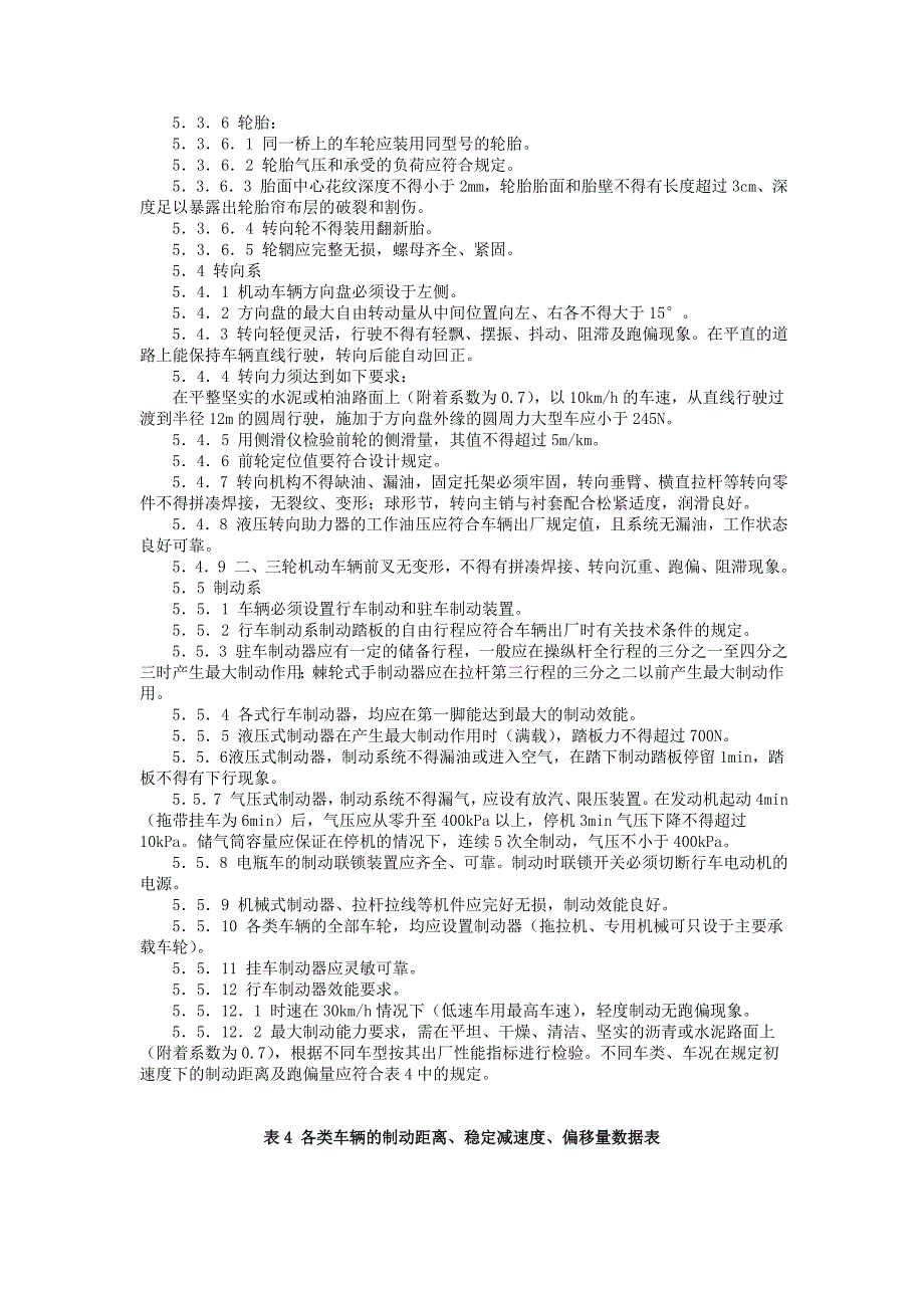 厂内机动车辆安全检验技术要求_第4页