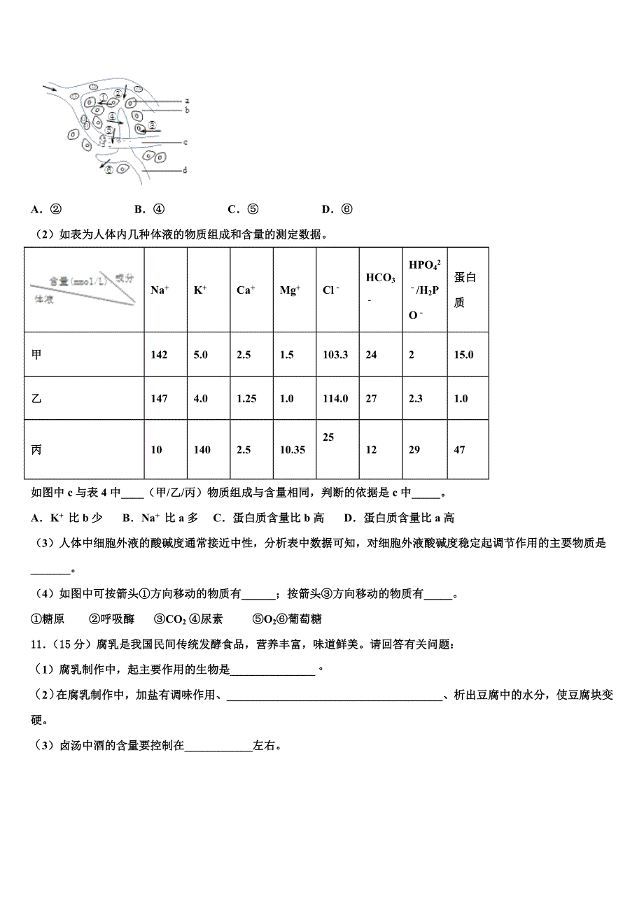 2023年吉林省长春市九台区第四中学生物高二下期末综合测试试题（含解析）.doc_第4页