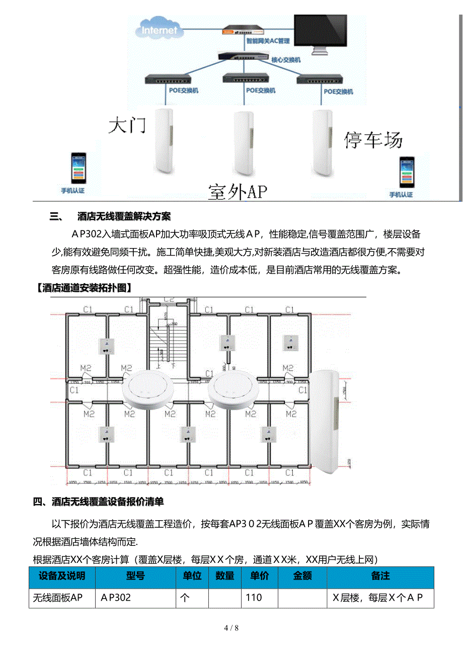 酒店无线覆盖整体方案_第4页