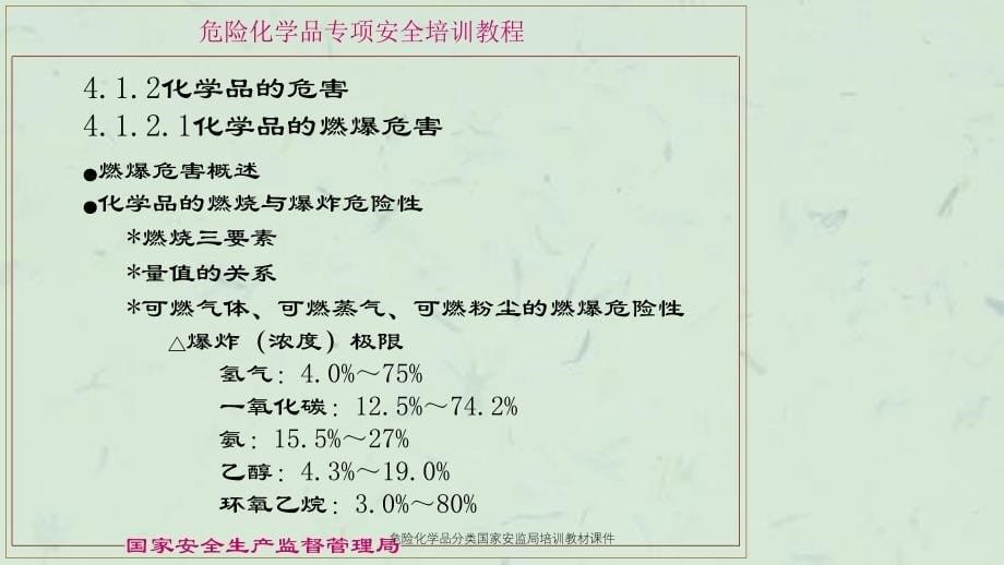 危险化学品分类国家安监局培训教材课件_第5页