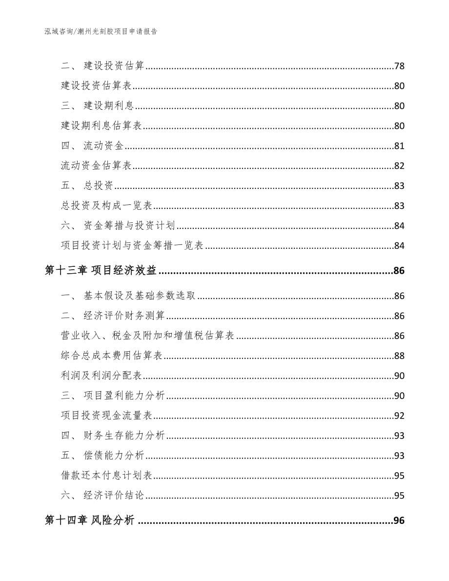 潮州光刻胶项目申请报告_第5页