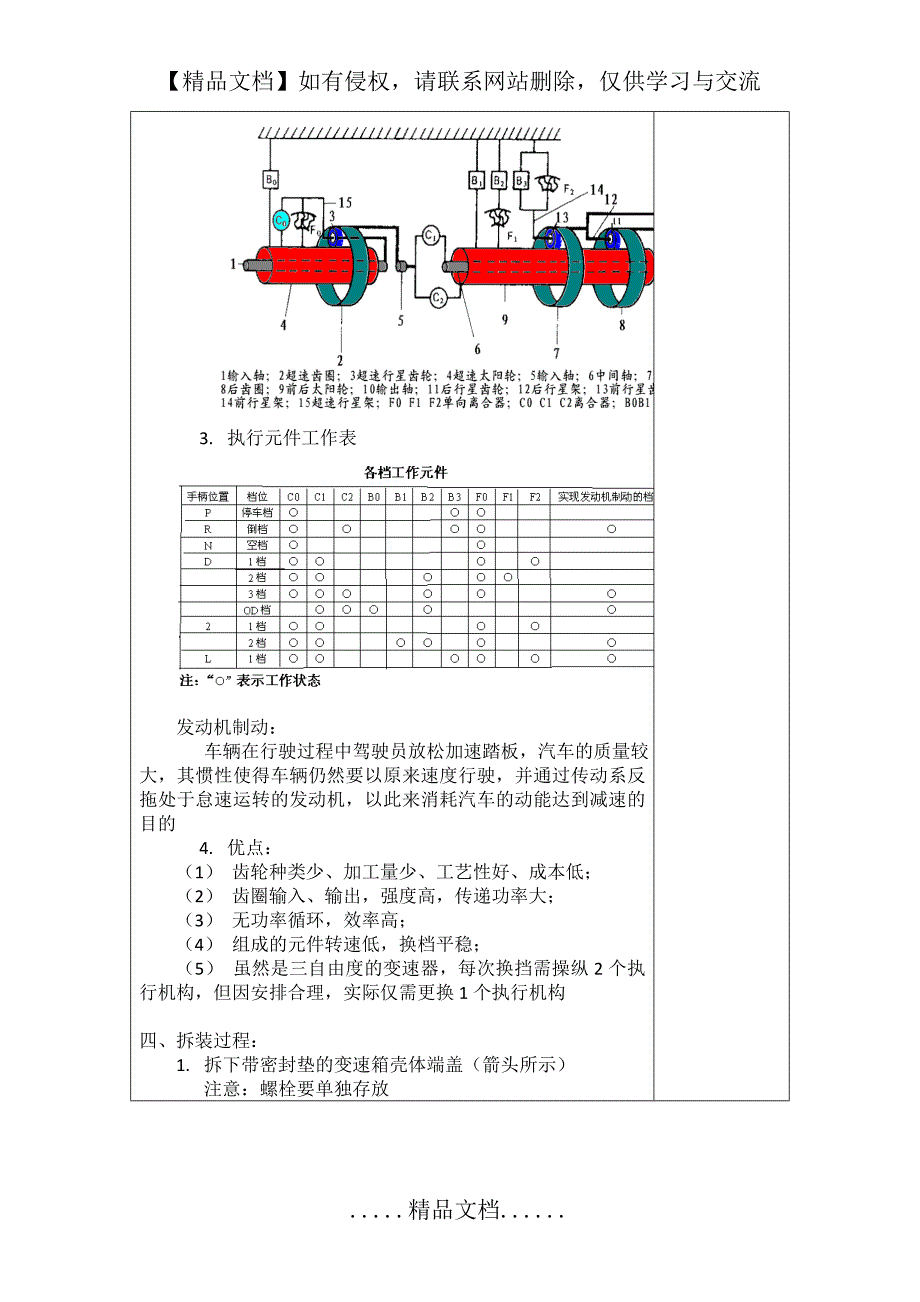 底盘 08 自动变速箱ATF油泵及离合器制动器拆装_第4页