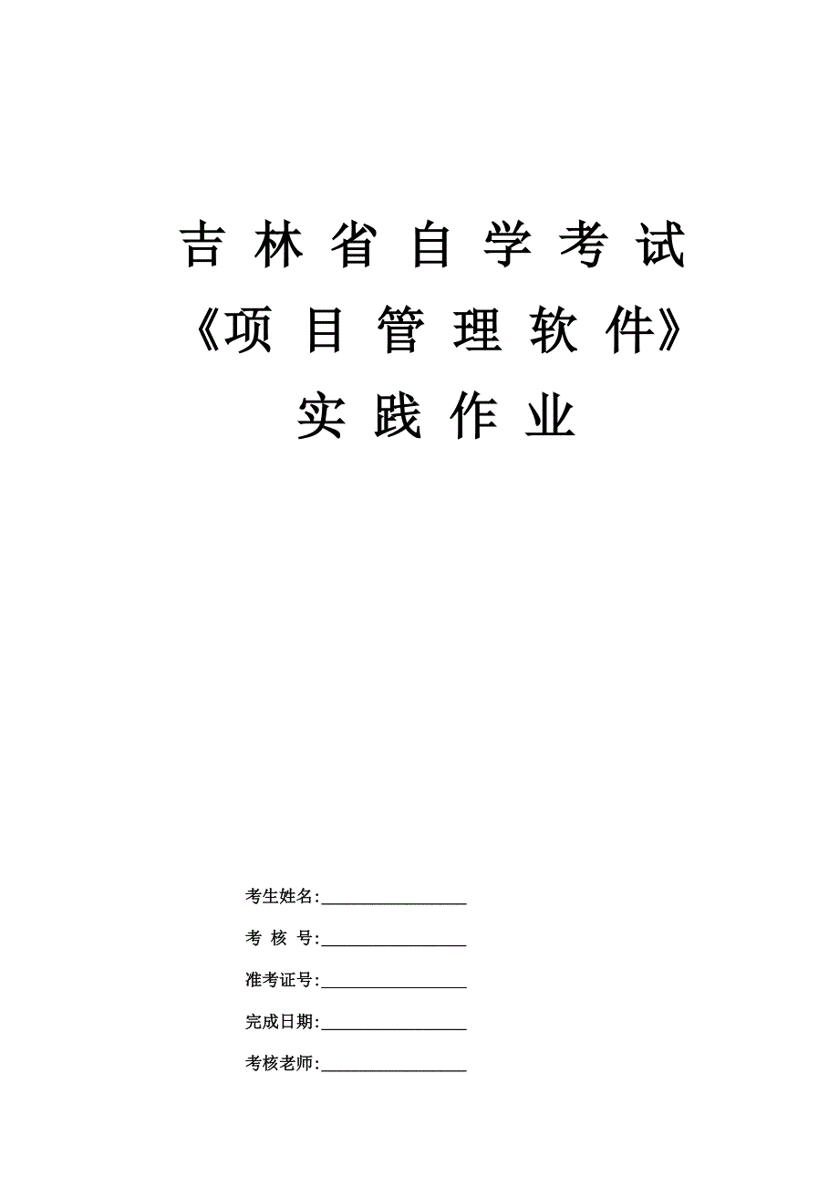 项目管理软件实践实例1_第1页