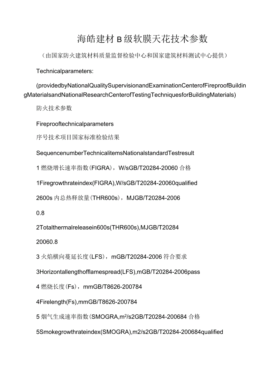 B级软膜天花技术参数_第1页