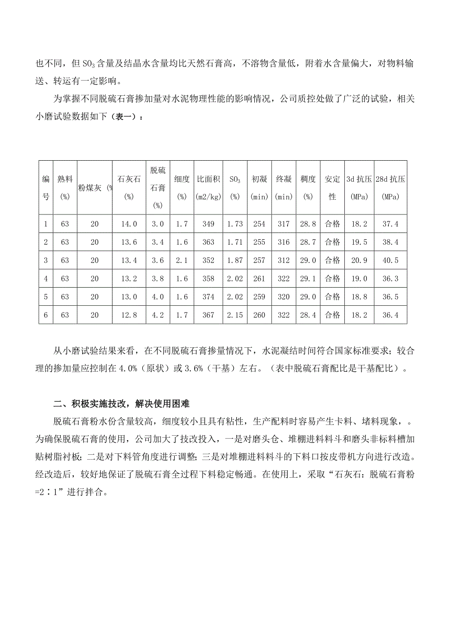 脱硫石膏的使用与技改_第2页