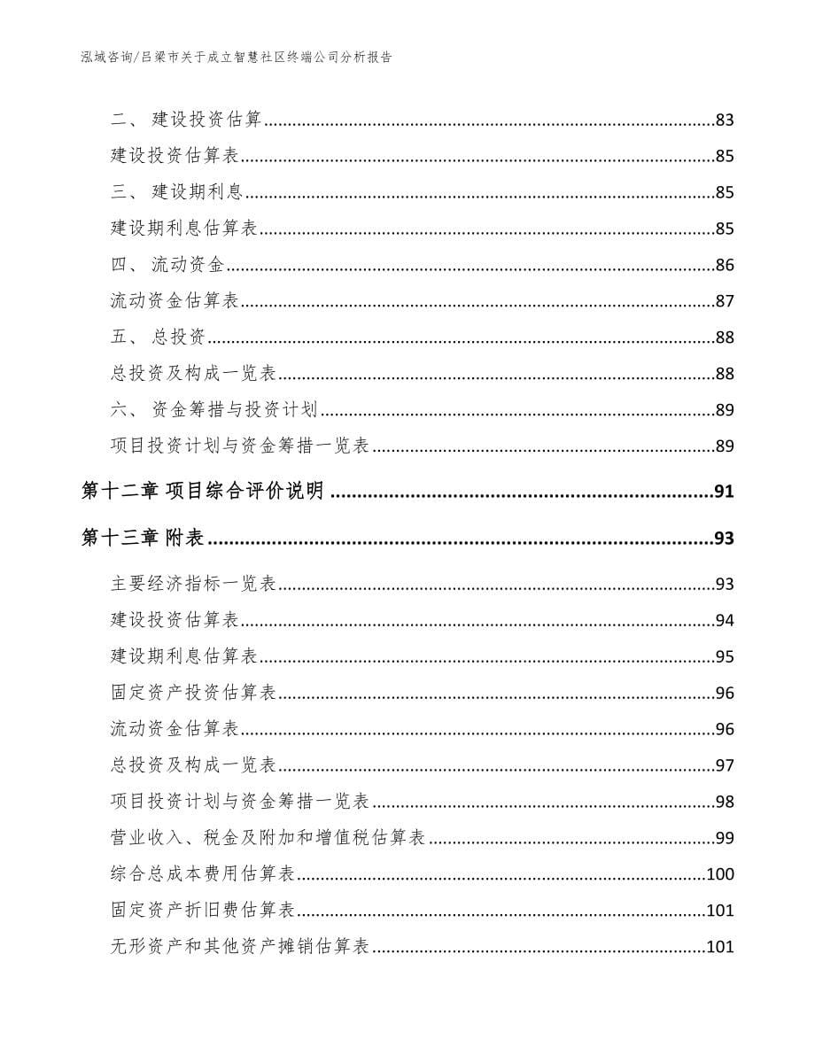 吕梁市关于成立智慧社区终端公司分析报告（范文）_第5页