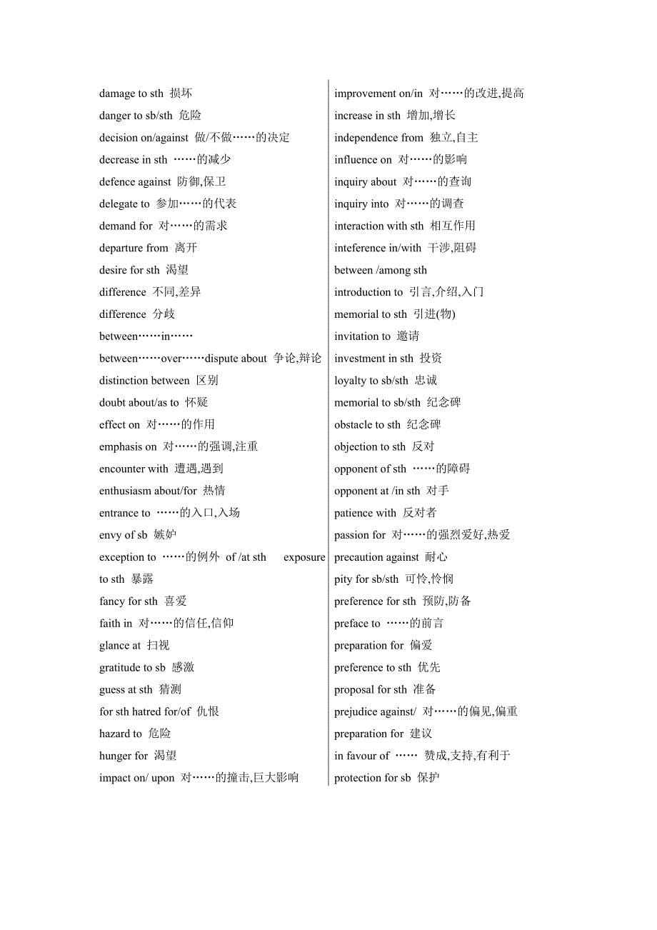 英语专业四级常见词汇_第5页