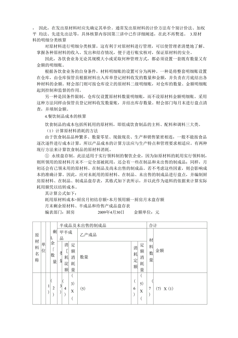 酒店餐饮业成本核算实务操作_第4页