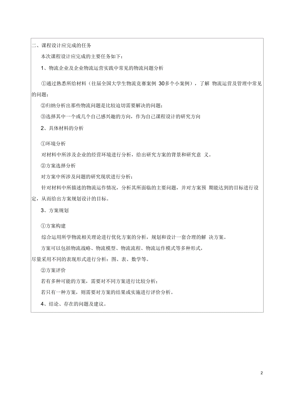 物流方案规划设计课程设计_第3页