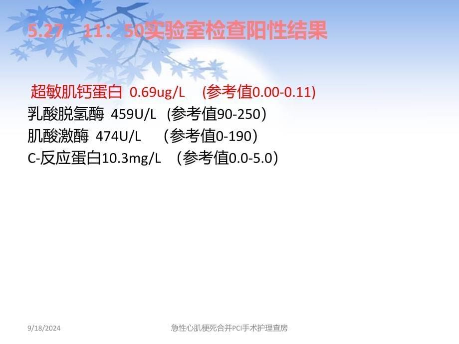 急性心肌梗死合并PCI手术护理查房_第5页