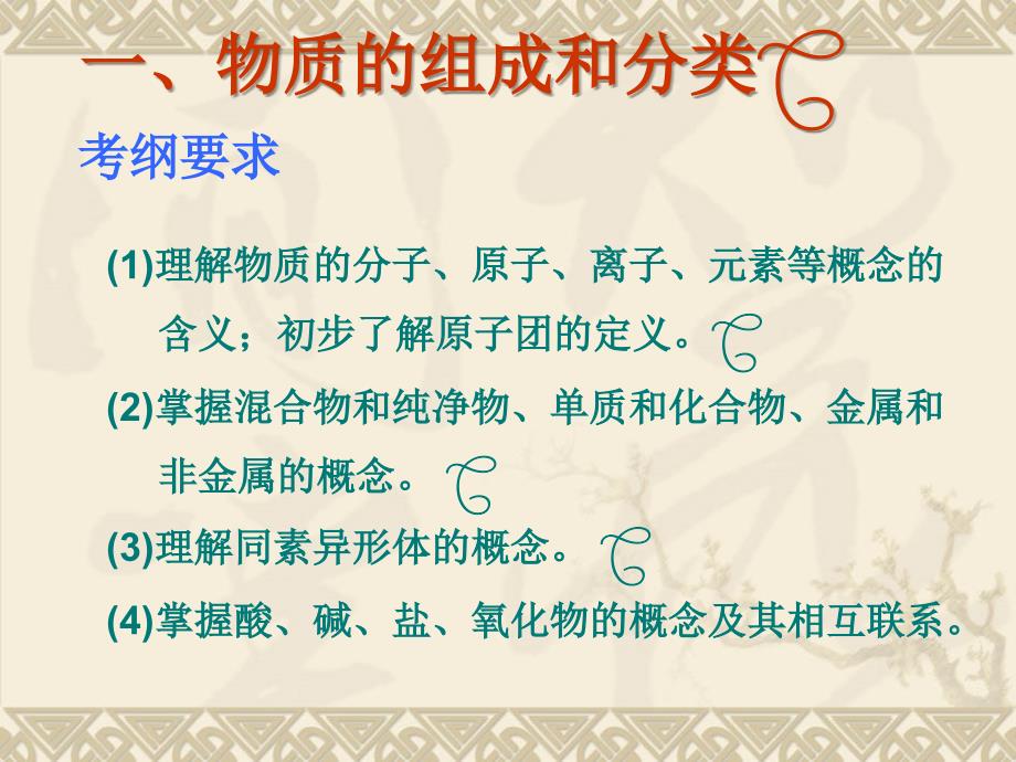 2009届高考第二轮复习专题1-物质的组成分类变化和化学用语课件_第4页