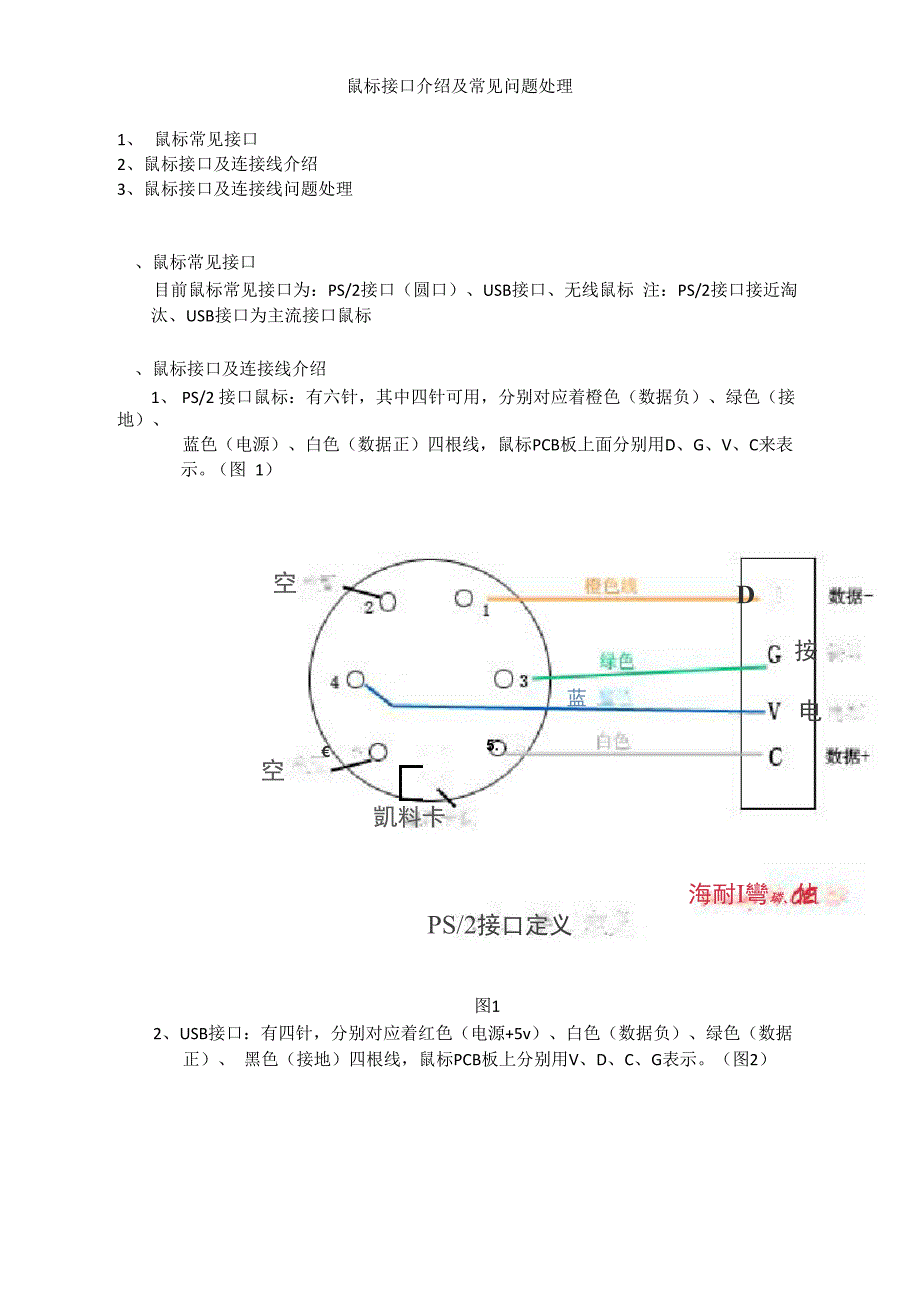 鼠标接口介绍_第1页