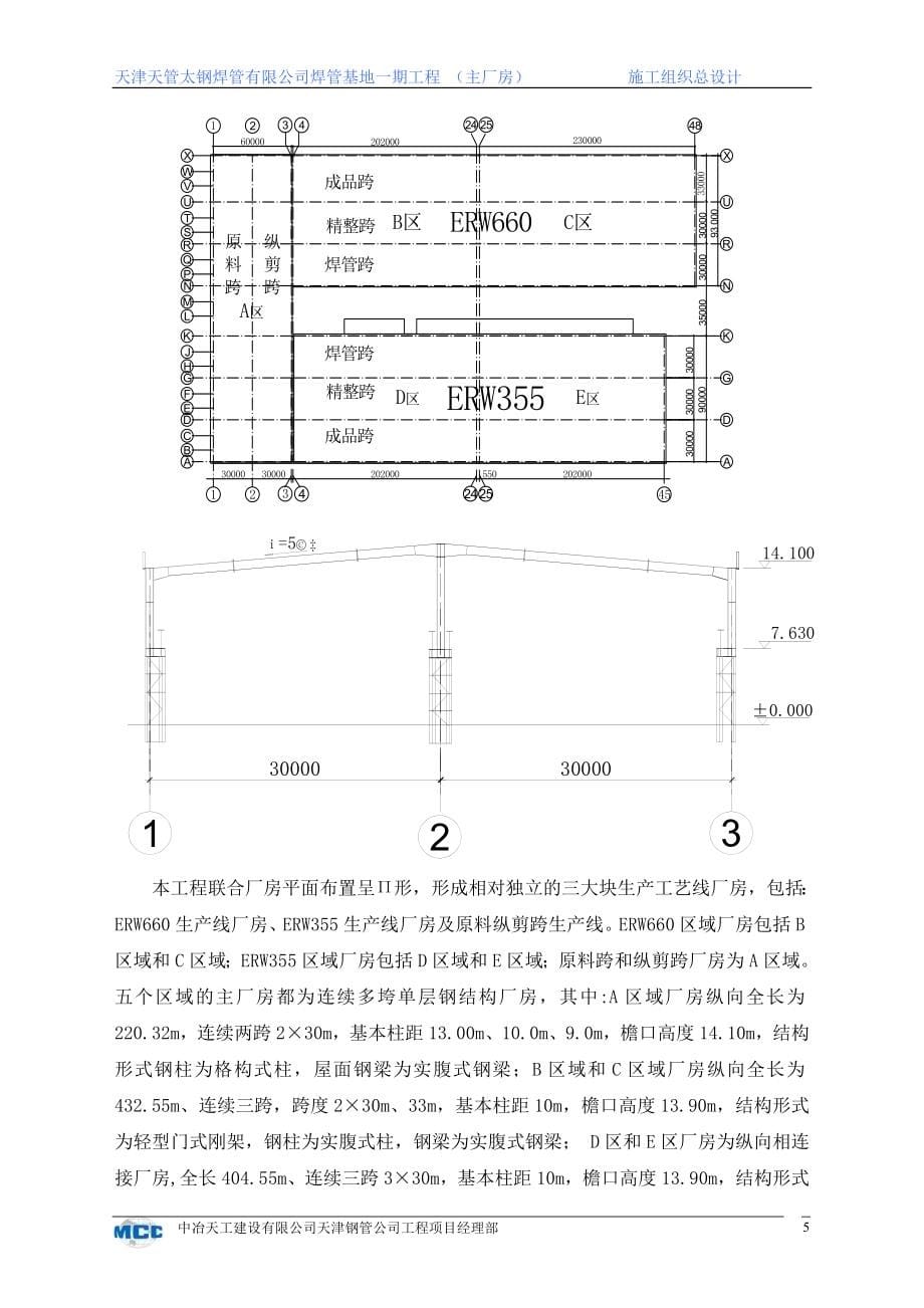 天津天管太钢焊管有限公司焊管基地一期工程施工组织方案8wr_第5页