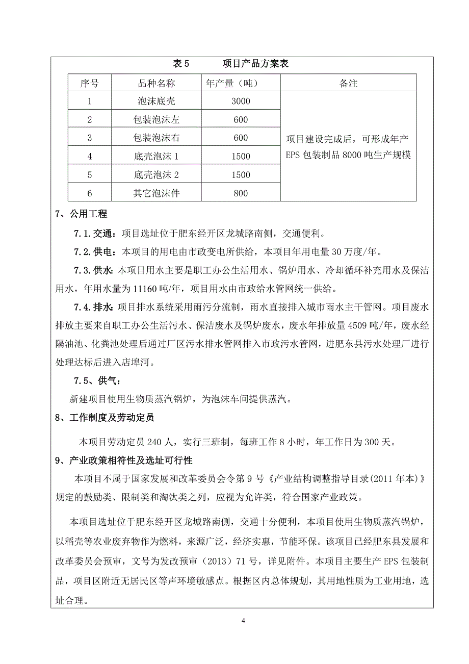 年产EPS泡沫塑料8000吨生产项目项目环境影响报告表_第4页