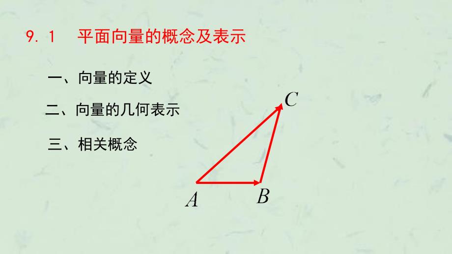 向量的概念及表(4)课件_第1页