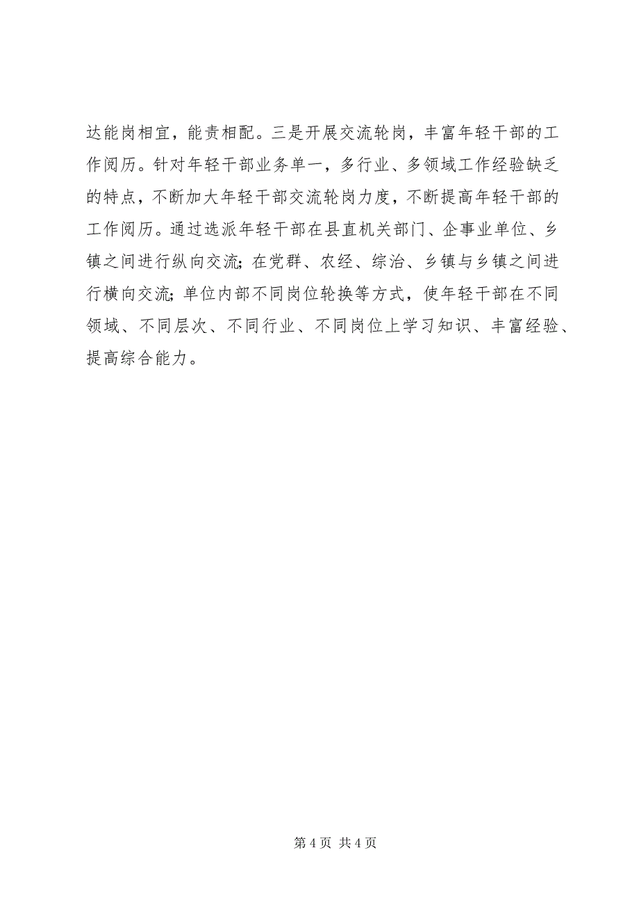 2023年培养选拔年轻干部情况汇报.docx_第4页