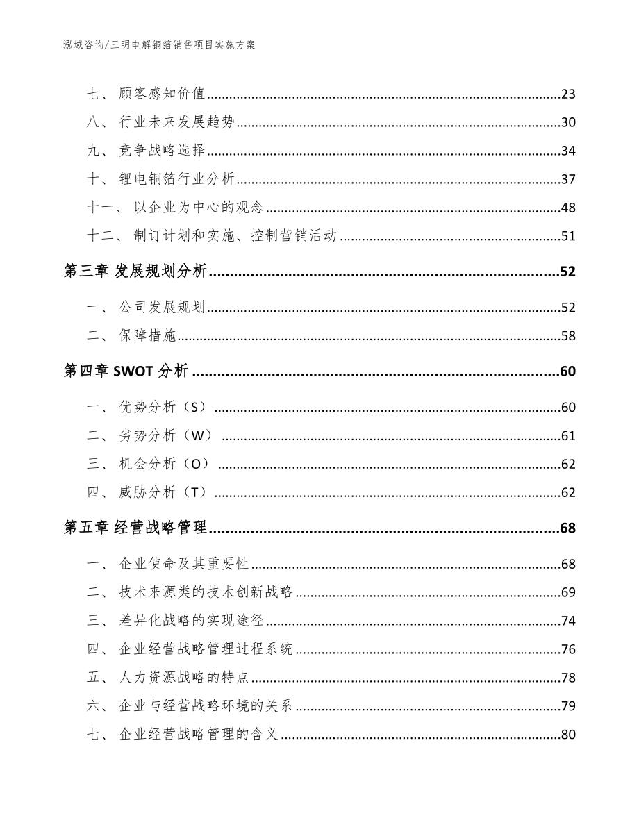 三明电解铜箔销售项目实施方案_模板范文_第3页