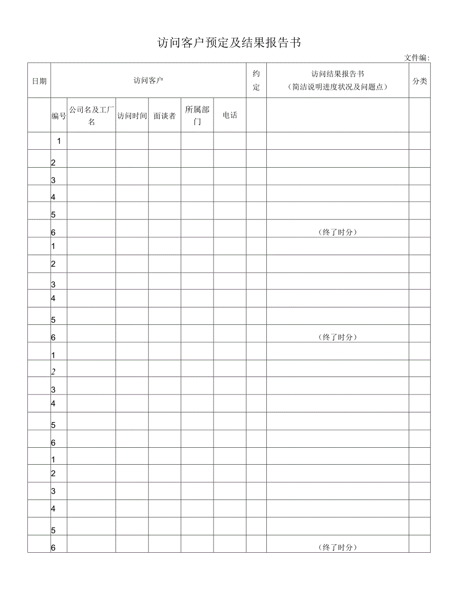 访问客户预定及结果报告书.docx_第1页