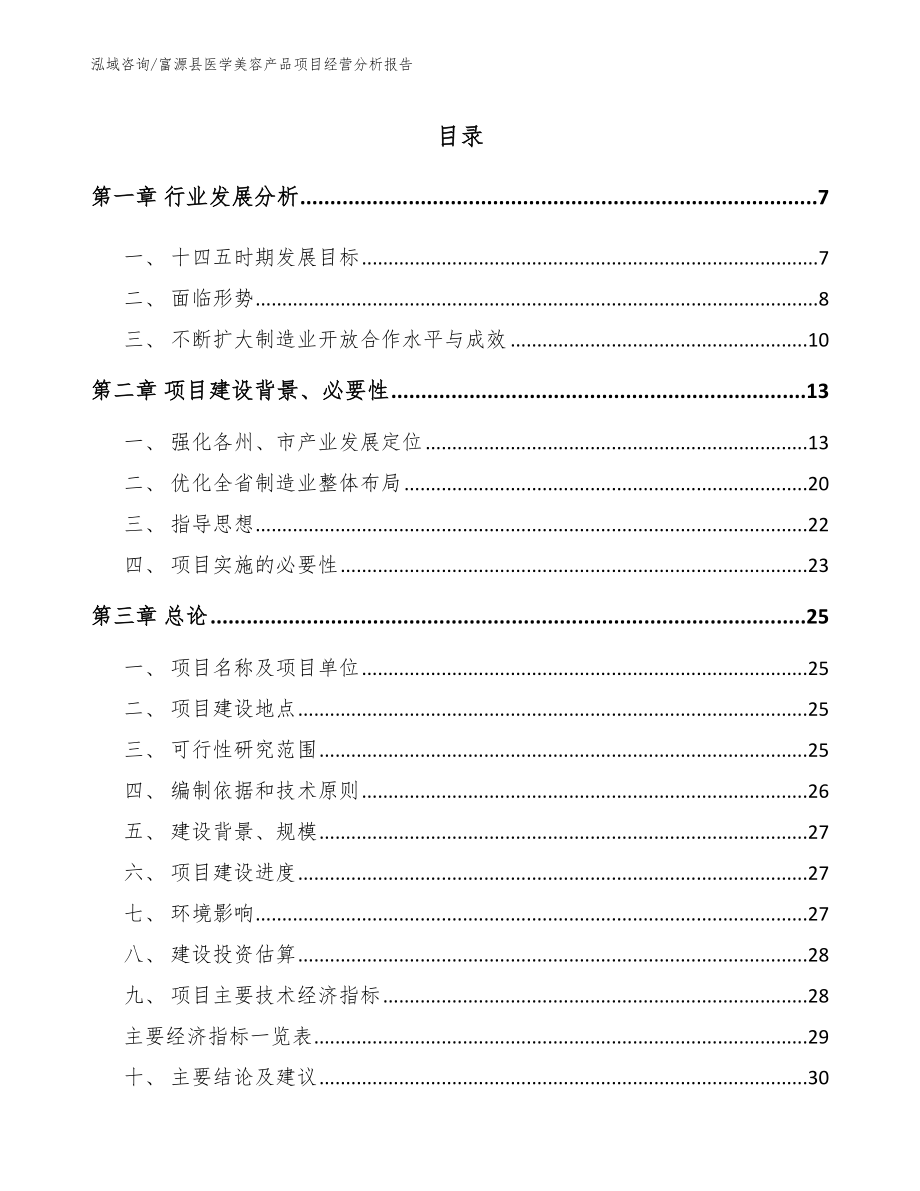 富源县医学美容产品项目经营分析报告_第2页