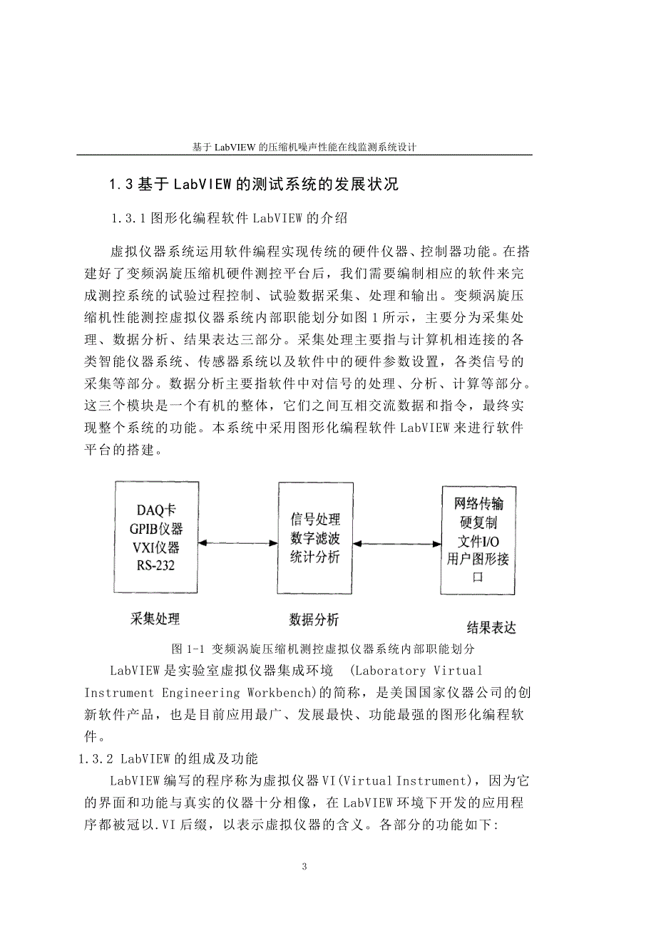 学位论文—基于labview的压缩机噪声性能在线监测系统设计论文正文_第3页