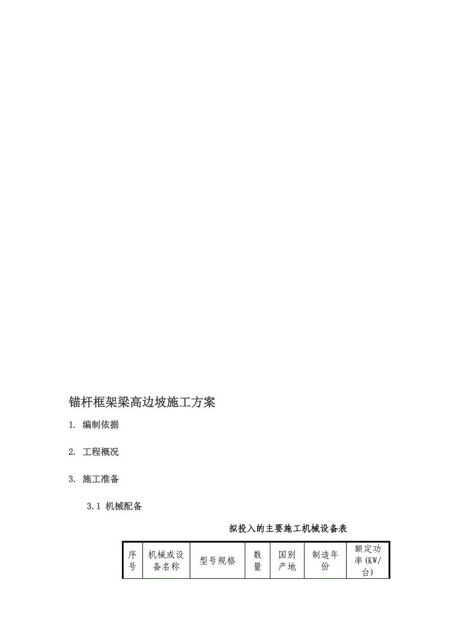 [精华版]边坡锚杆框架梁施工方案_第2页