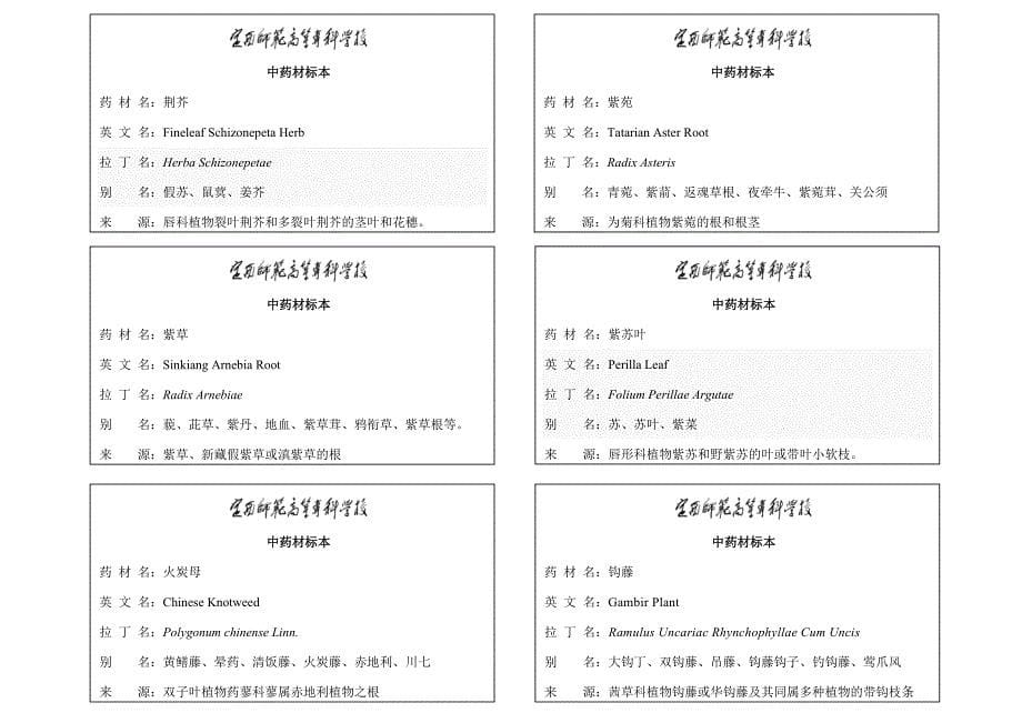 中药材标签(饮片)排版_第5页